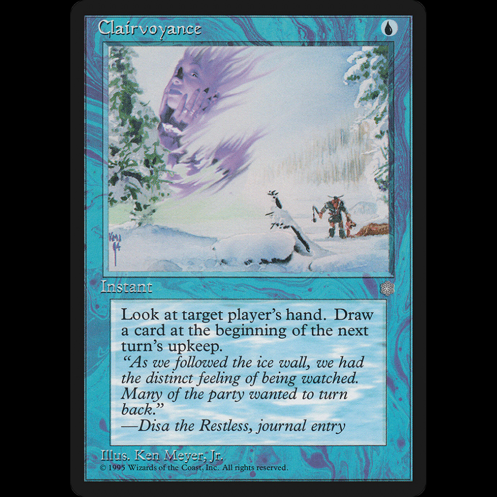 MTG Clairvoyance Ice Age Madtoyz