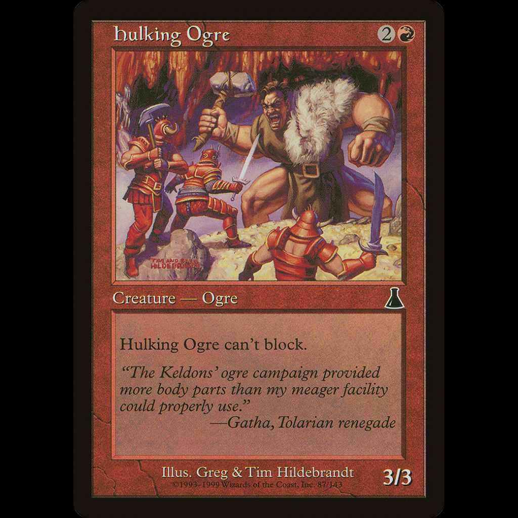 Mtg Ogro Corpulento Hulking Ogre Urza S Destiny Madtoyz