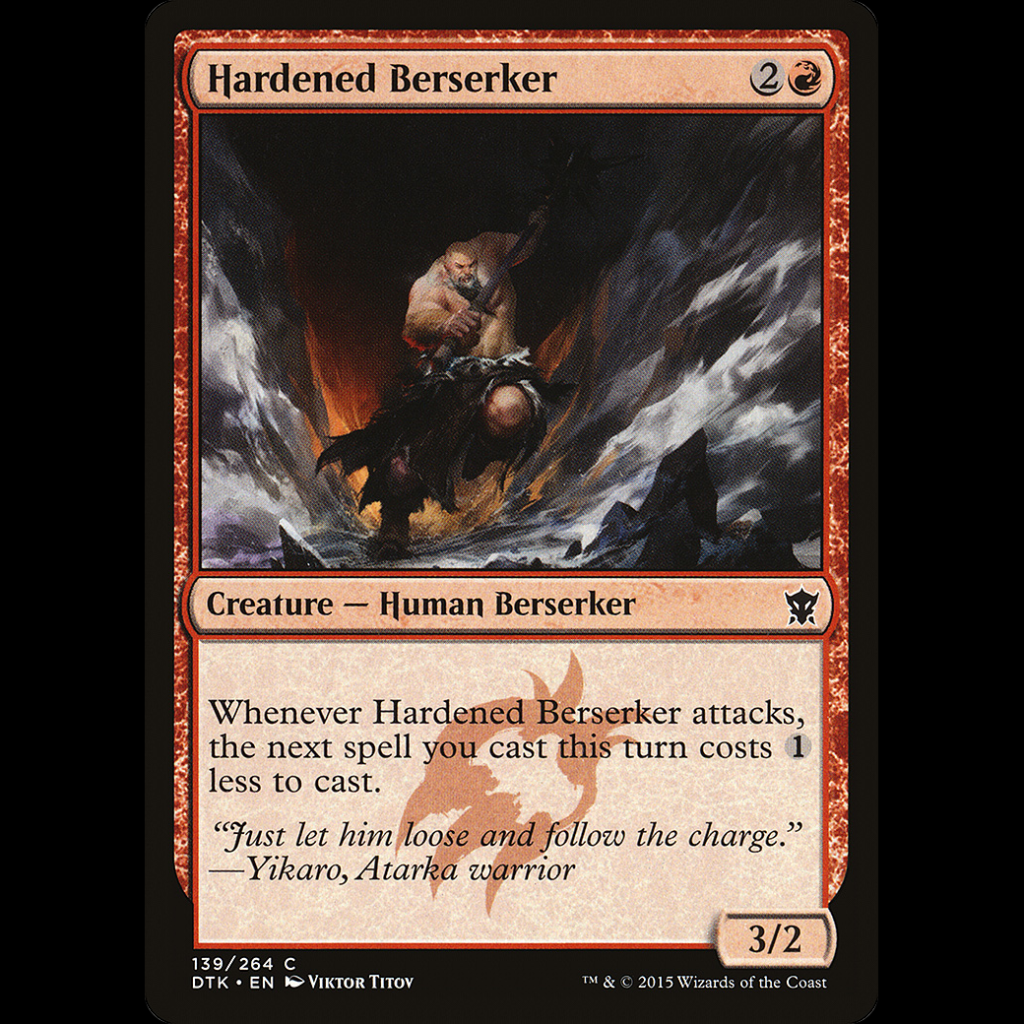 Mtg Hardened Berserker Dragons Of Tarkir Dtk Madtoyz