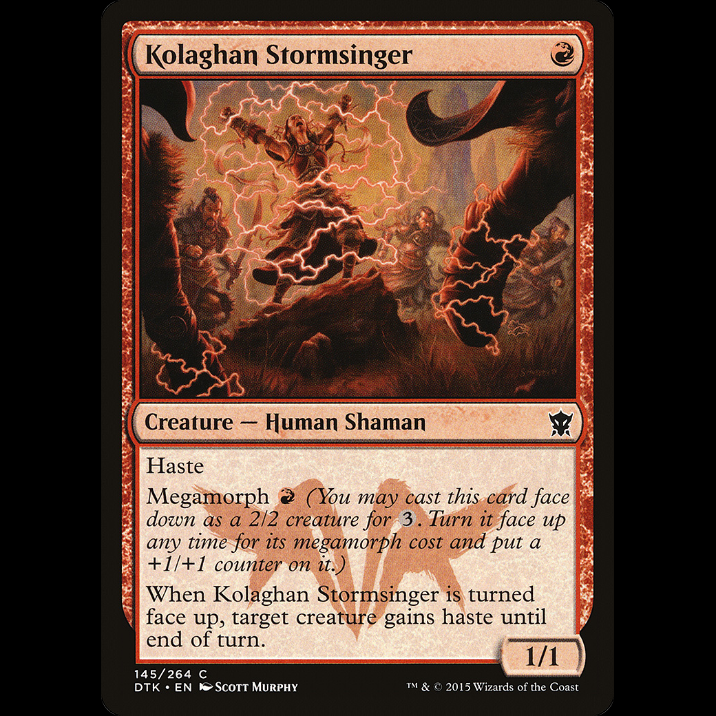 MTG Kolaghan Stormsinger Dragons Of Tarkir Madtoyz