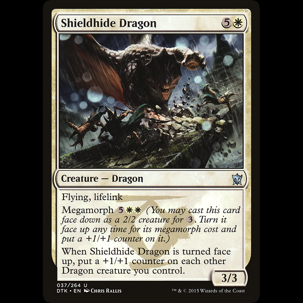 MTG Shieldhide Dragon Dragons Of Tarkir Madtoyz