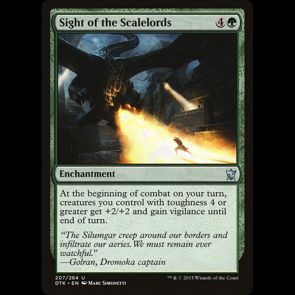 Mtg Sight Of The Scalelords Dragons Of Tarkir Dtk Madtoyz