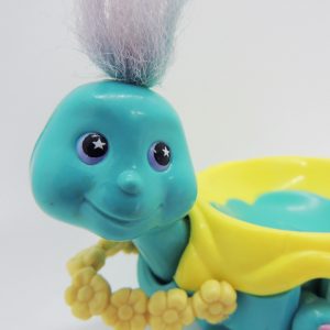 Magic Trolls Baby Playfriends Turtle Trolley Applause 1992 Vintage Colección