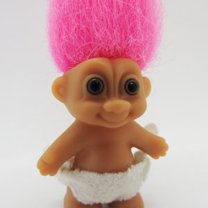 Trolls Baby Troll Mini Con Pañal Russ Vintage Colección