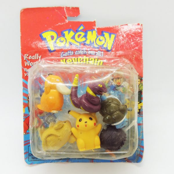 Poliwhirl KEYRING Pokemon Felpa Llavero Conjunto de 6 Raro 1995 Con Etiquetas Original 