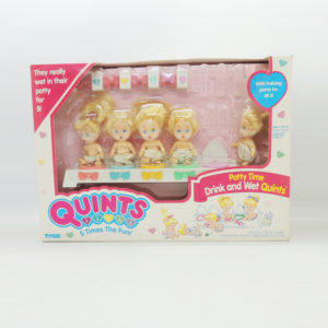 Quints Muñecas 5 Times The Fun Potty Time Drink And Wet Quints Tyco Antiguo Retro Vintage Colección