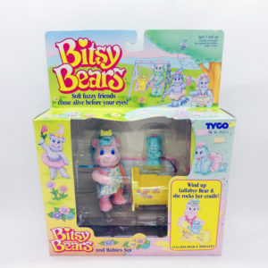 Bitsy Bears And Babies Set Lullabye Bear & Wriggles Tyco Retro Antiguo Vintage Colección