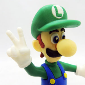 Mario Bros Luigi Impresión 3D 13cm Altura