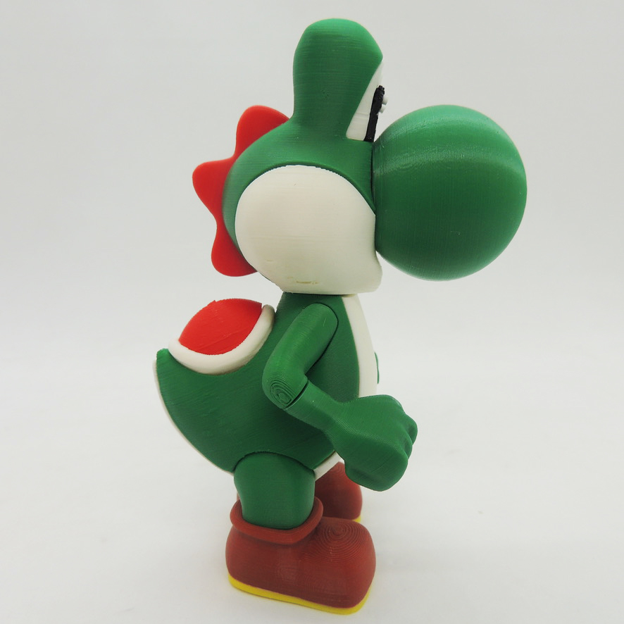 Mario Bros Yoshi Impresión 3d 12cm Altura Madtoyz 