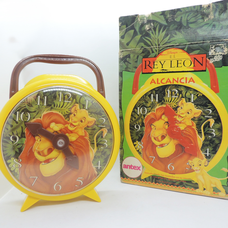 El Rey Leon Alcancia Reloj Antex Ind Argentina No Funciona Antiguo Retro  Vintage Colección - Madtoyz