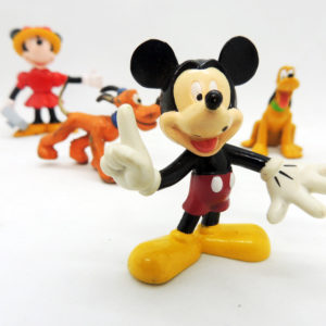 Mickey Mouse Personajes Characters Minnie Pluto Disney Mini Figures Antiguo Retro Vintage Colección