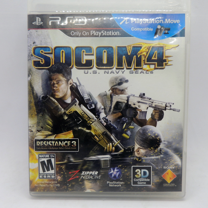 Socom 4 US Navy Seals Zipper Interactive Games Sony Play Station 3 PS3 ...