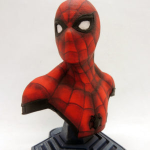 Spiderman Marvel Busto Pintado Por Cuinpo Impresion 3D 11cm