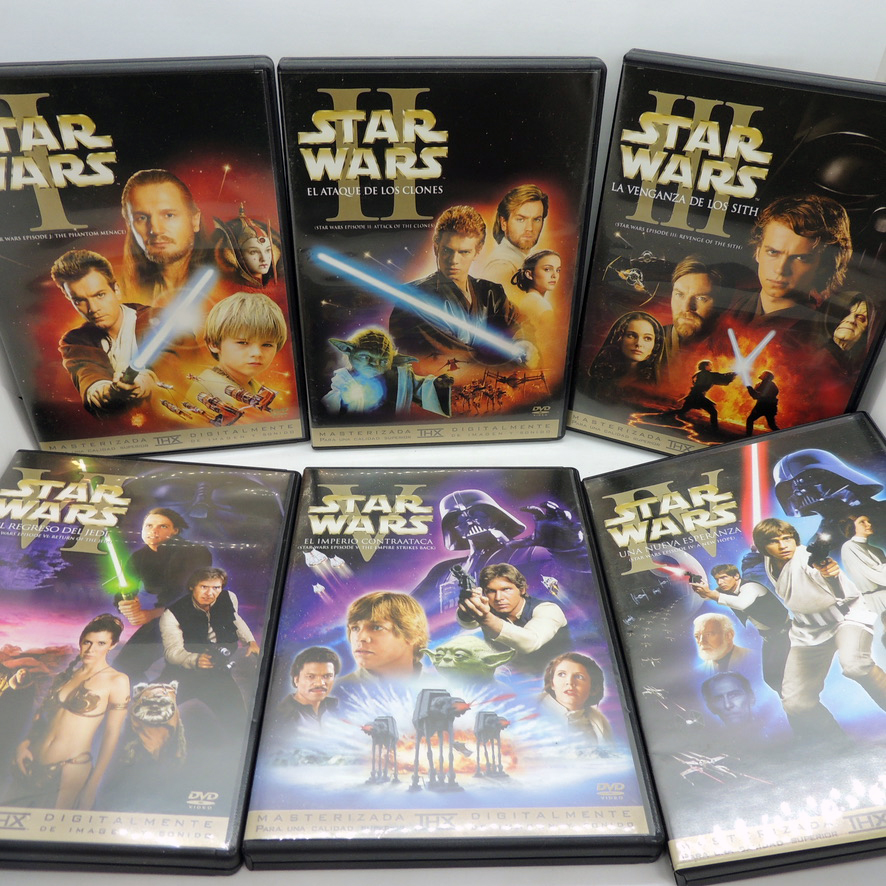 Star Wars Trilogia 1 Y 2 Episodios I II III IV V IV DVD Masterizada ...