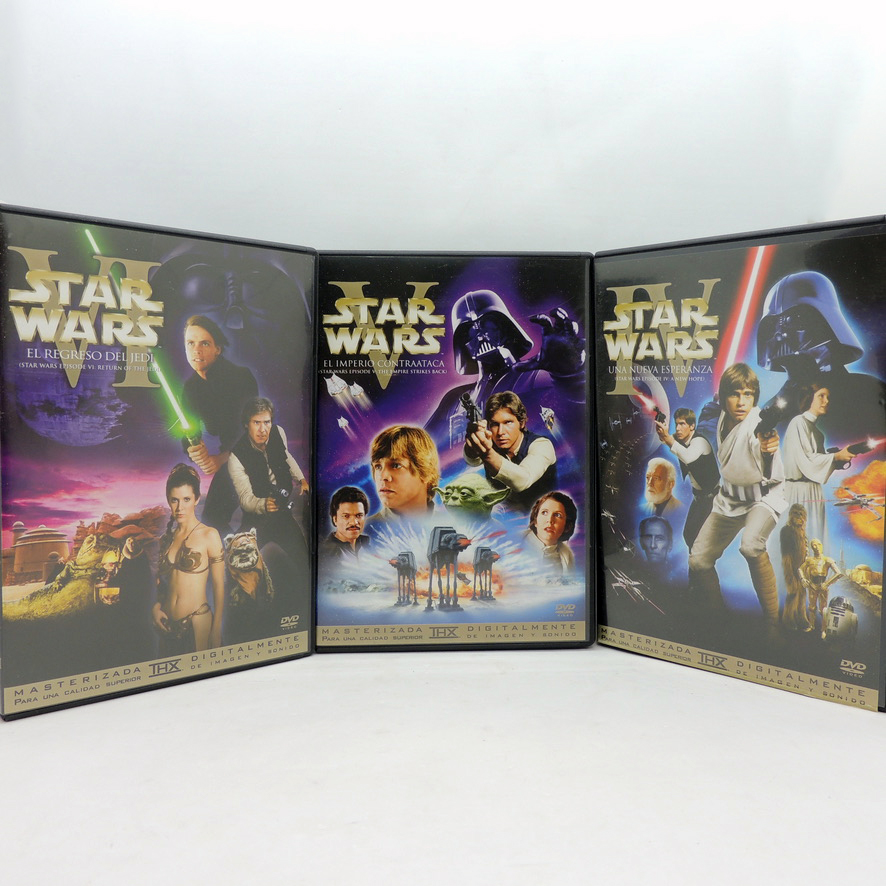 Star Wars Trilogia 1 Y 2 Episodios I II III IV V IV DVD Masterizada ...