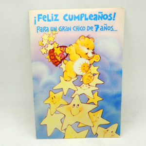 Care Bears Ositos Cariñosos Greeting Card Funshine Notalbil Ind Argentina Antiguo Retro Vintage Colección
