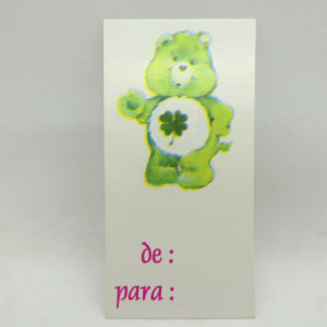 Care Bears Ositos Cariñosos Greeting Card Good Luck Notalbil Ind Argentina Antiguo Retro Vintage Colección