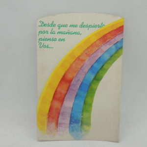 Care Bears Ositos Cariñosos Greeting Card Rainbow Notalbil Ind Argentina Antiguo Retro Vintage Colección