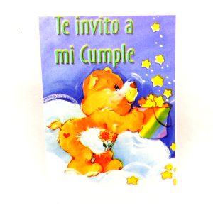 Care Bears Ositos Cariñosos Party Invite Friend Bear Ind Argentina Antiguo Retro Vintage Colección