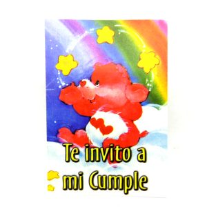 Care Bears Ositos Cariñosos Party Invite Love A Lot Bear Ind Argentina Antiguo Retro Vintage Colección