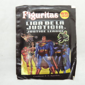 Liga De La Justicia Justice League Sobre Figuritas Autoadhesivas Ind Argentina Antiguo Retro Vintage Colección