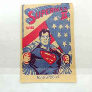 Superman Sobre Figuritas Autoadhesivas Salo Antiguo Retro Vintage Colección