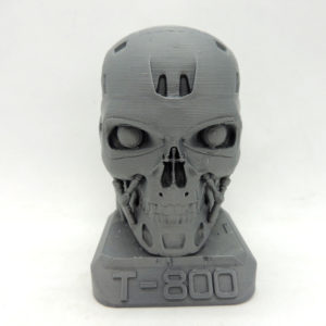 Terminator T-800 Busto Impresión 3D 10cm Altura