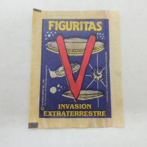 V Invasión Extraterrestre Sobre Figuritas Autoadhesivas Ind Argentina Antiguo Retro Vintage Colección