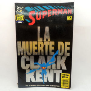 Superman La Muerte De Clark Kent #1 DC Editorial Zinco Comic Antiguo Retro Vintage Colección