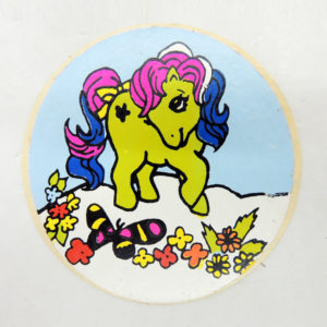 My Little Pony MLP Mi Pequeño Pony G1 Round Sticker Ind Argentina Vintage