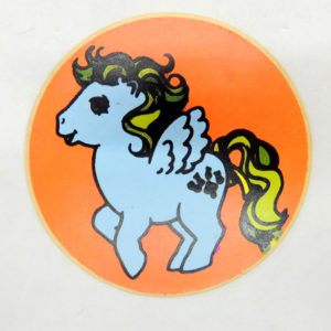 My Little Pony MLP Mi Pequeño Pony G1 Round Sticker Medley Ind Argentina Vintage
