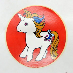 My Little Pony MLP Mi Pequeño Pony G1 Round Sticker Moondancer Ind Argentina Vintage