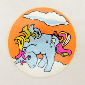 My Little Pony MLP Mi Pequeño Pony G1 Round Sticker Moonstone Ind Argentina Vintage