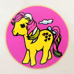My Little Pony MLP Mi Pequeño Pony G1 Round Sticker Snuzzle Ind Argentina Vintage
