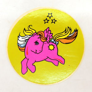 My Little Pony MLP Mi Pequeño Pony G1 Round Sticker Starshine Ind Argentina Vintage