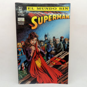Superman El Mundo Sin Superman DC Editorial Vid Comic Segunda Edición Antiguo Retro Vintage Colección