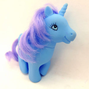 My Little Pony MLP Phony Fakie Blue Pegasus Flower Bootleg Vintage