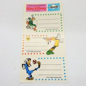 Disney Mickey Goofy Sports Stickers Clouds Ind Argentina Vintage Colección