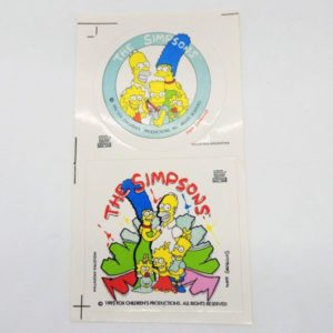 Simpsons Family Stickers Libreria Papeleria CA de Lapices Ind. Argentina Vintage Colección