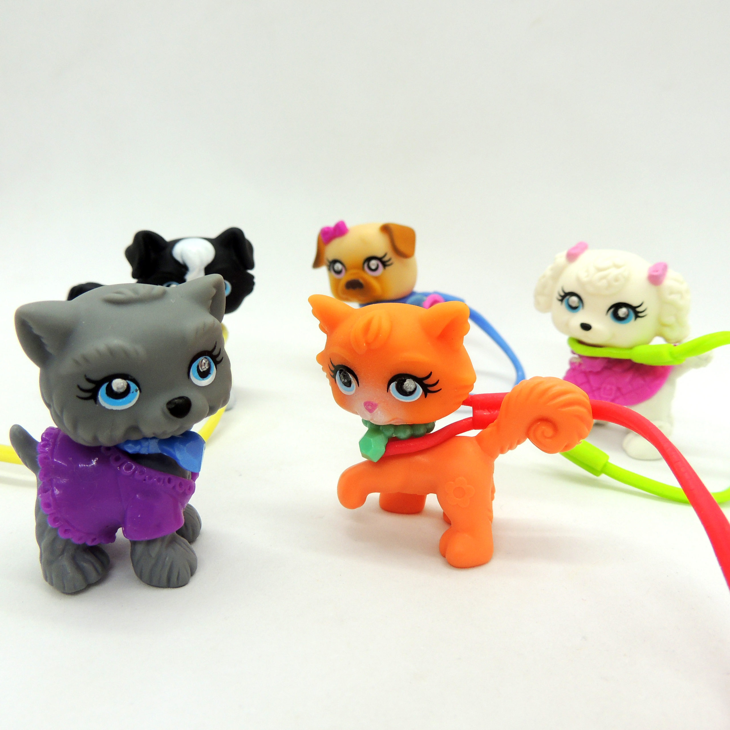 Polly Pocket Sparklin´ Pets Fashions Hasbro Mascotas Perro Gato Antiguo ...