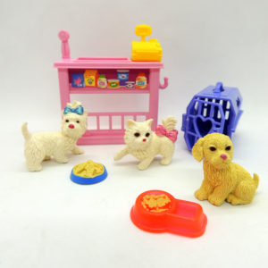 Veterinaria Mascotas Petshop Perro Gato para Barbie Antiguo Retro Vintage Colección