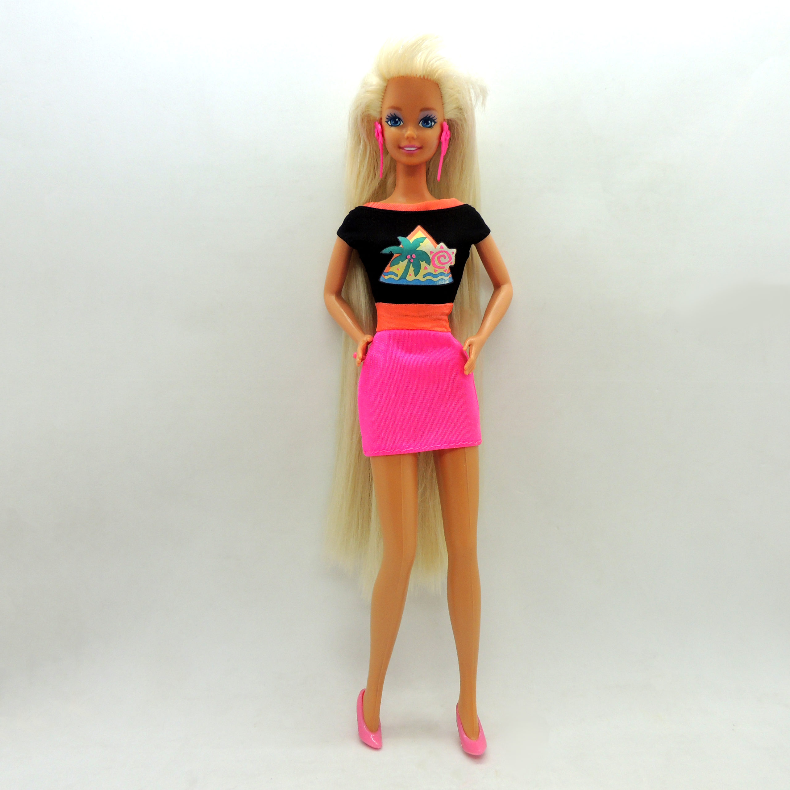 Barbie Glitter Hair ver Rubia 1993 Mattel Antigua Retro Vintage Colección -  Madtoyz
