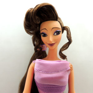 Muñeca Fashion Secrets Megara 1996 Hercules Disney 1997 Princesa tipo Barbie Mattel Antigua Vintage Colección