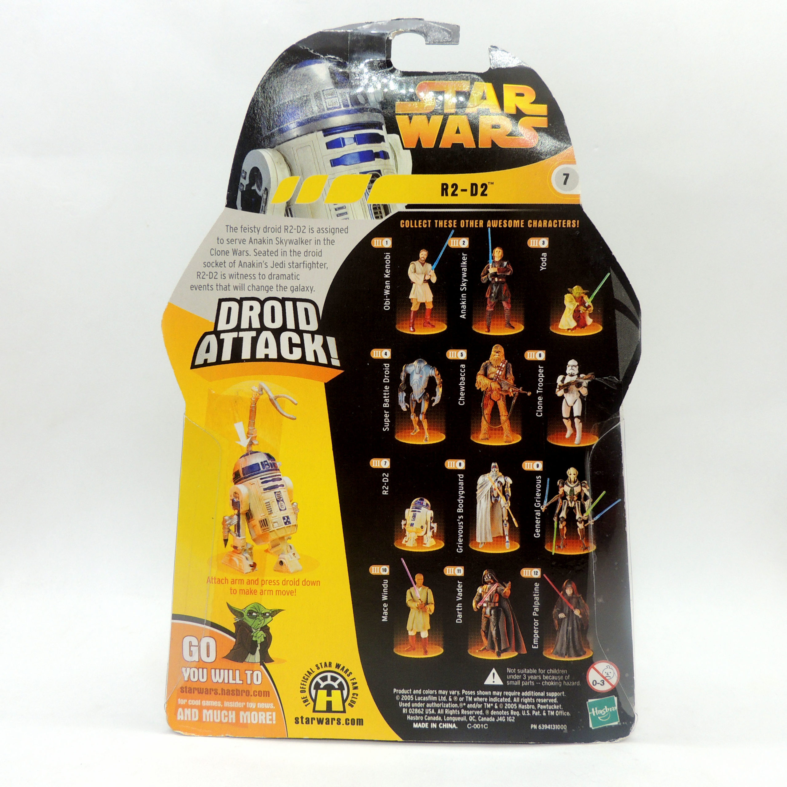 Star Wars R2-D2 Revenge Of The Sith Droid Attack Hasbro 2005 #7 Antiguo ...