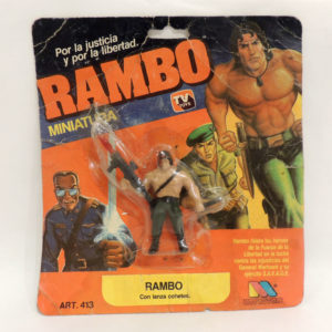 Rambo Con Lanza Cohetes Miniatura Metrotoys Ind Argentina Antiguo Retro Vintage Colección