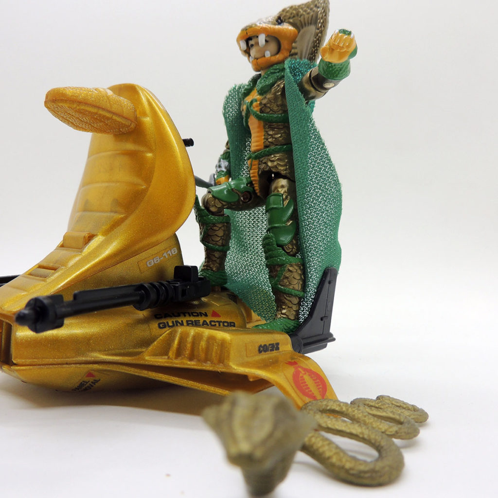 Gi Joe Serpentor Air Chariot v1 Cobra Emperor 1986 ARAH Hasbro Antiguo ...