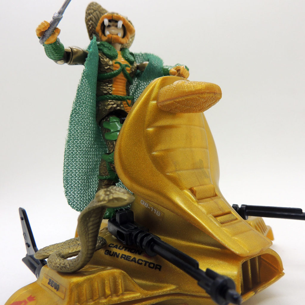 Gi Joe Serpentor Air Chariot v1 Cobra Emperor 1986 ARAH Hasbro Antiguo ...