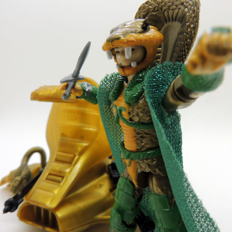 Figurine GI Joe Serpentor 1986 Avec Air Chariot Et Accessoires - Hasbro