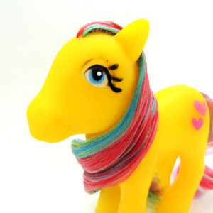 My Little Pony MLP Phony Fakie G1 Yellow Pink Hearts Rainbow Monsi Ind Argentina Bootleg Vintage Antiguo Retro Coleccion