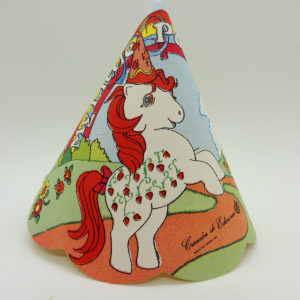 My Little Pony MLP Mi Pequeño Party Bonet Hat Wavy Pony Tomato Berry Cotillon Paz Ind Argentina Vintage